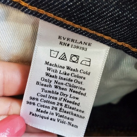 Everlane Ankle Dark Blue Jeans Dark Indigo denim skinny - Picture 11 of 12